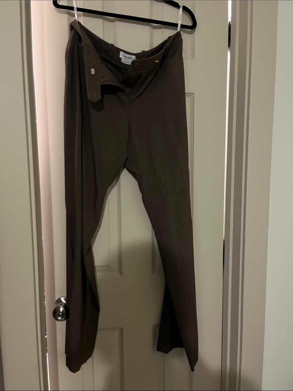 Calvin Klein Women's Dark Brown Dress Pants